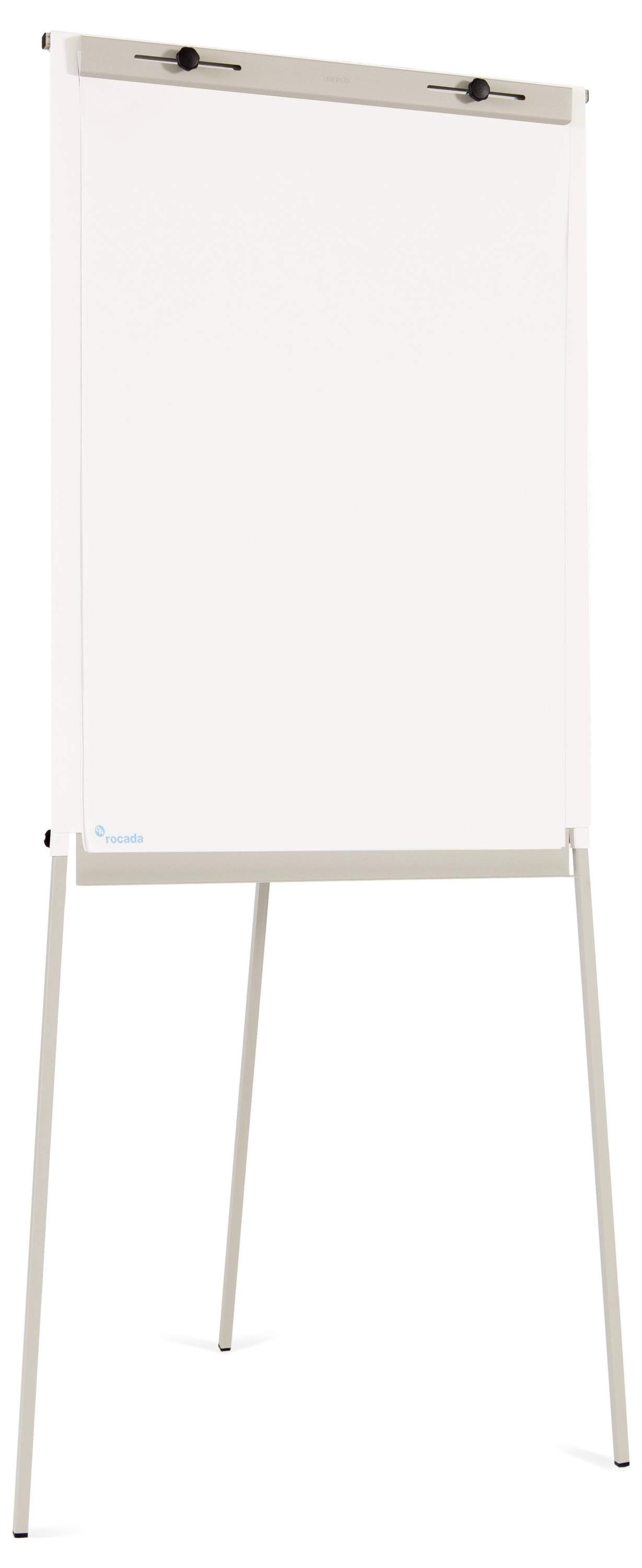 Rocada Flipchart 610V19 (B x H) 1800mm x 850mm Weiß (RAL 9003), Stahl abwischbar, beschriftbar, höhenverstellbar, Inkl