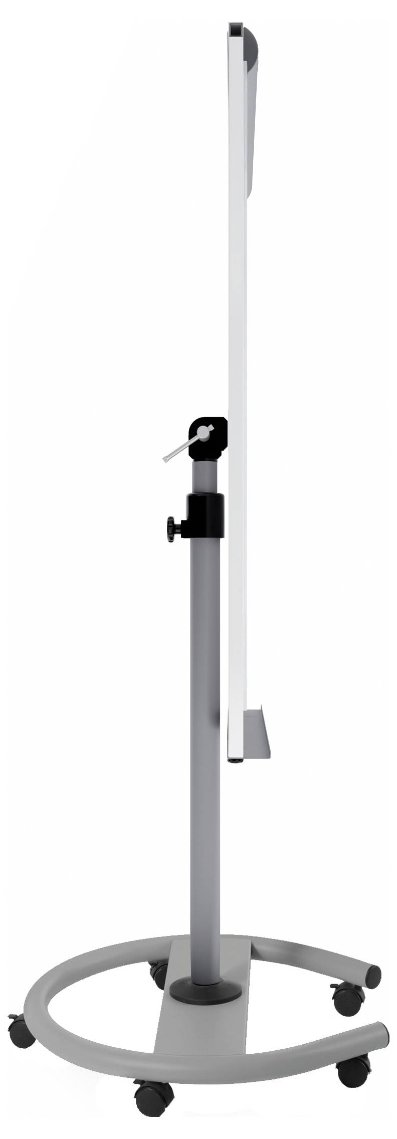 Rocada Flipchart 618 (B x H) 680mm x 1900mm Weiß, Grau abwischbar, beschriftbar, höhenverstellbar, Inkl. Ablageschale