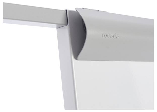 Rocada Flipchart 618 (B x H) 680mm x 1900mm Weiß, Grau abwischbar, beschriftbar, höhenverstellbar, Inkl. Ablageschale