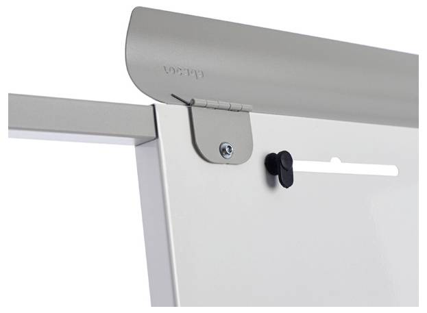 Rocada Flipchart 618 (B x H) 680mm x 1900mm Weiß, Grau abwischbar, beschriftbar, höhenverstellbar, Inkl. Ablageschale