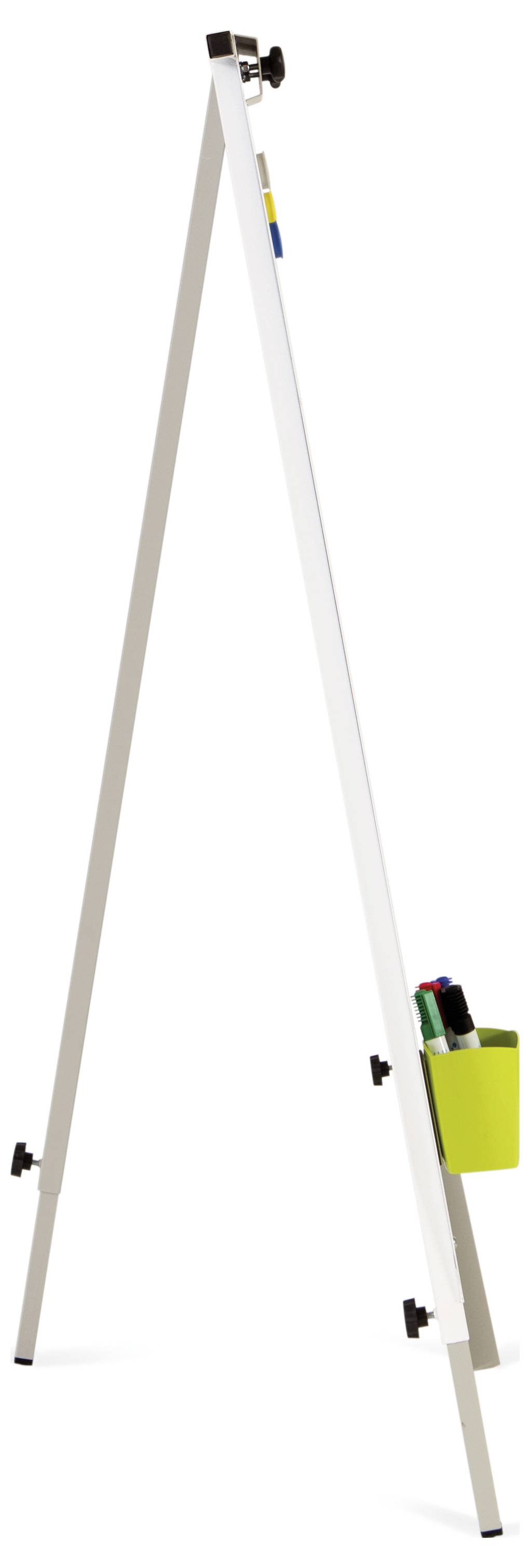 Rocada Flipchart 618 (B x H) 680mm x 1900mm Weiß, Grau abwischbar, beschriftbar, höhenverstellbar, Inkl. Ablageschale