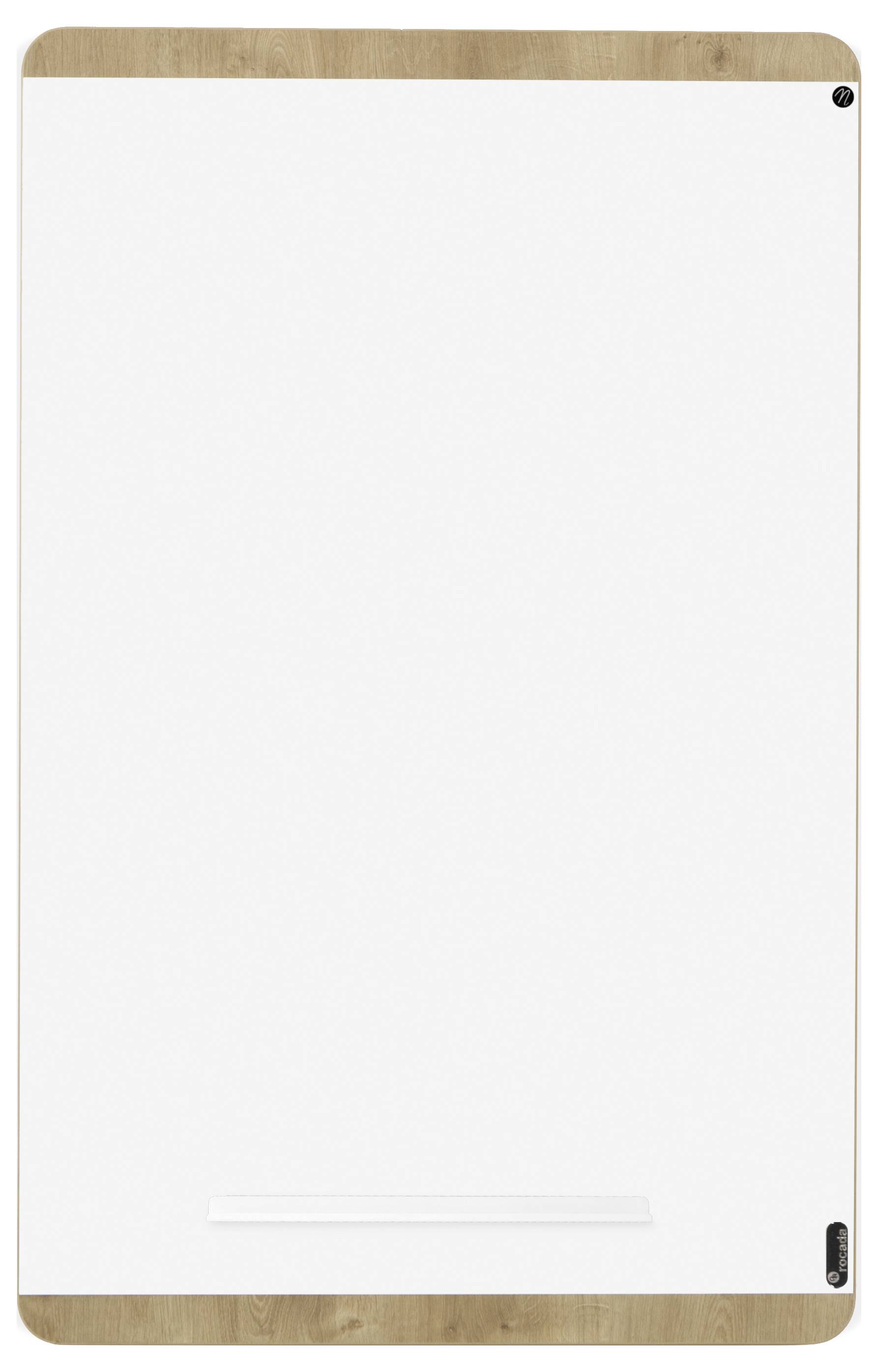 Rocada Whiteboard NAT6420 (B x H) 115cm x 75cm Weiß (RAL 9003) kunststoffbeschichtet Inkl. Ablageschale, Quer- oder Hochformat