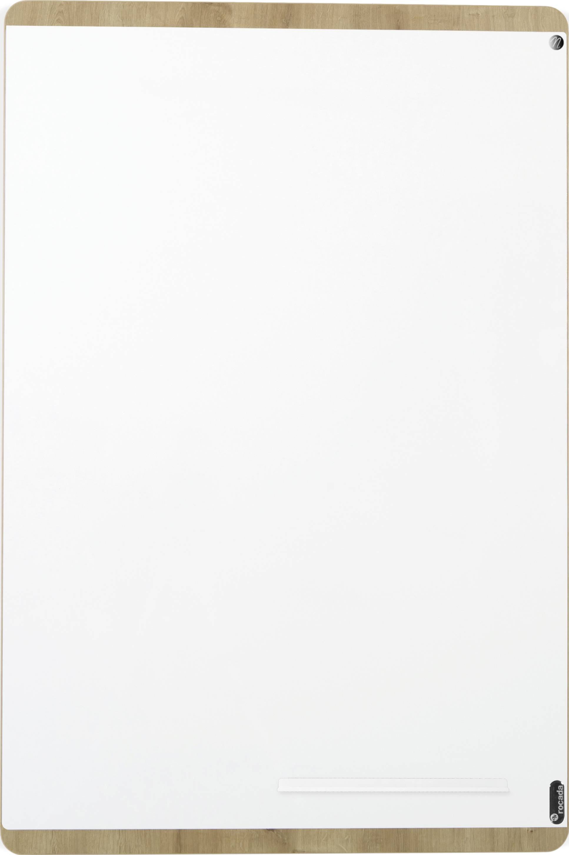 Rocada Whiteboard NAT6420 (B x H) 115cm x 75cm Weiß (RAL 9003) kunststoffbeschichtet Inkl. Ablageschale, Quer- oder Hochformat