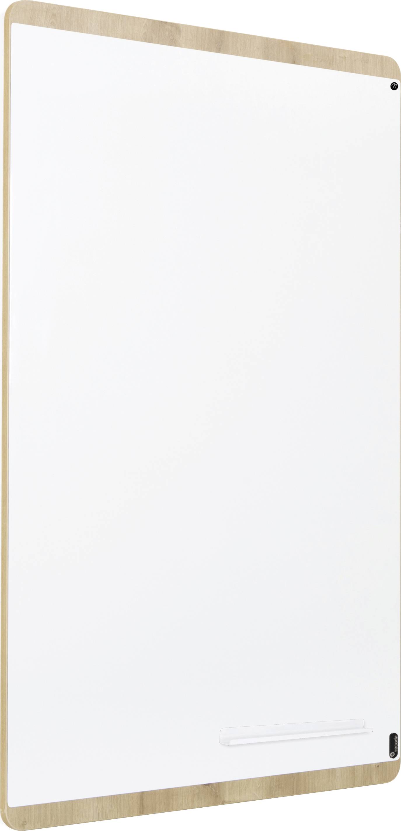 Rocada Whiteboard NAT6420 (B x H) 115cm x 75cm Weiß (RAL 9003) kunststoffbeschichtet Inkl. Ablageschale, Quer- oder Hochformat