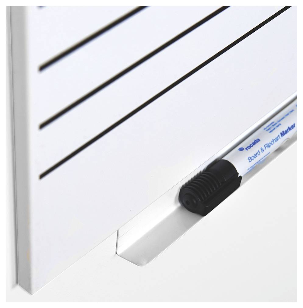 Rocada Whiteboard 6421R (B x H) 150cm x 100cm Weiß (RAL 9003) kunststoffbeschichtet Inkl. Ablageschale, Quer- oder Hochformat