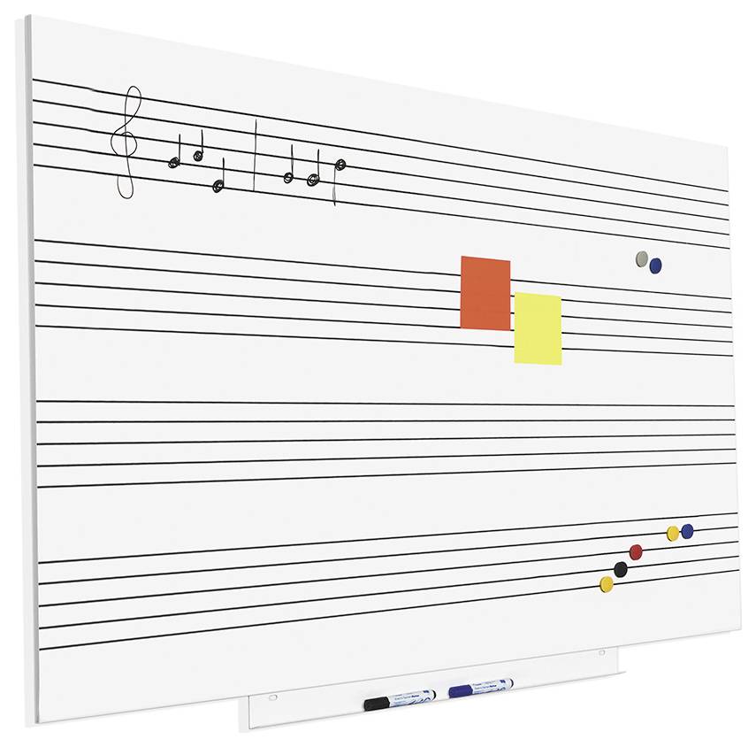 Rocada Whiteboard 6421R (B x H) 150cm x 100cm Weiß (RAL 9003) kunststoffbeschichtet Inkl. Ablageschale, Quer- oder Hochformat