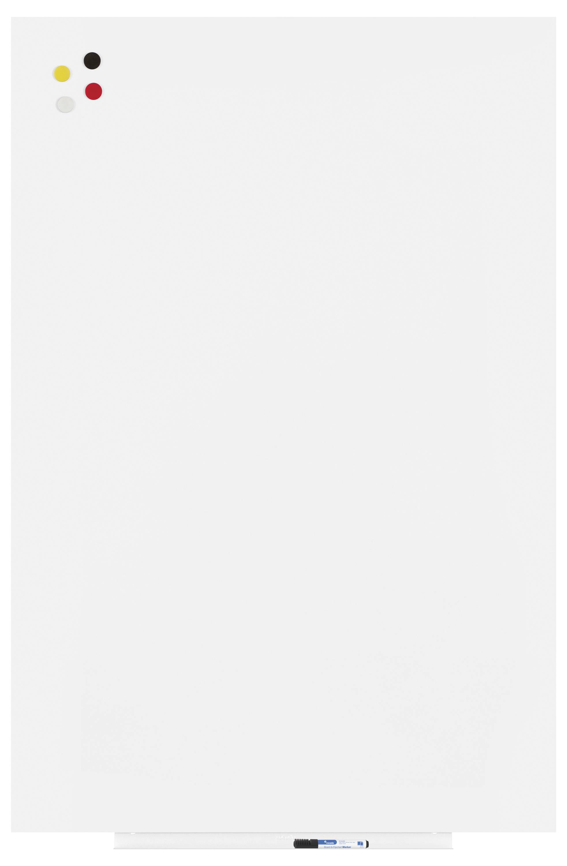 Rocada Whiteboard 6421MATT (B x H) 150cm x 100cm Weiß (RAL 9003) kunststoffbeschichtet Inkl. Ablageschale, Quer- oder Hochformat