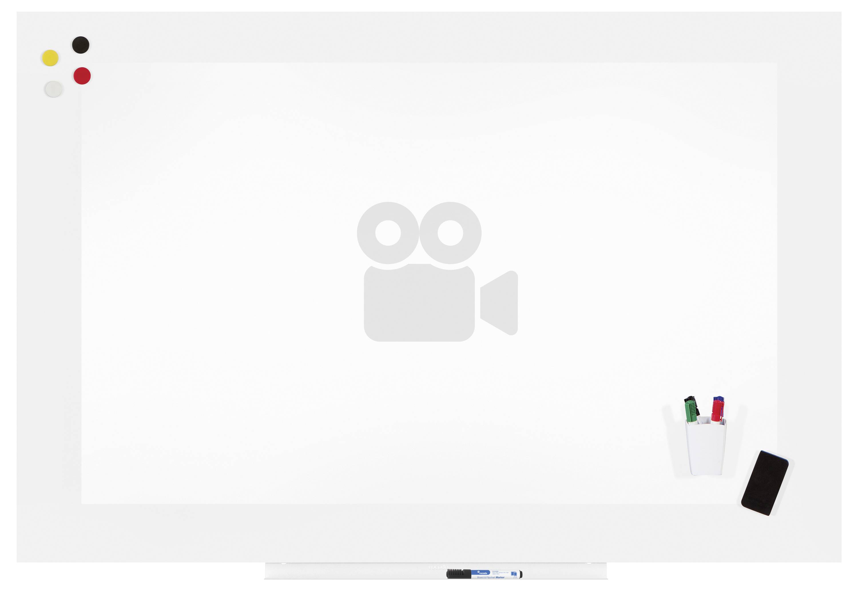 Rocada Whiteboard 6421MATT (B x H) 150cm x 100cm Weiß (RAL 9003) kunststoffbeschichtet Inkl. Ablageschale, Quer- oder Hochformat