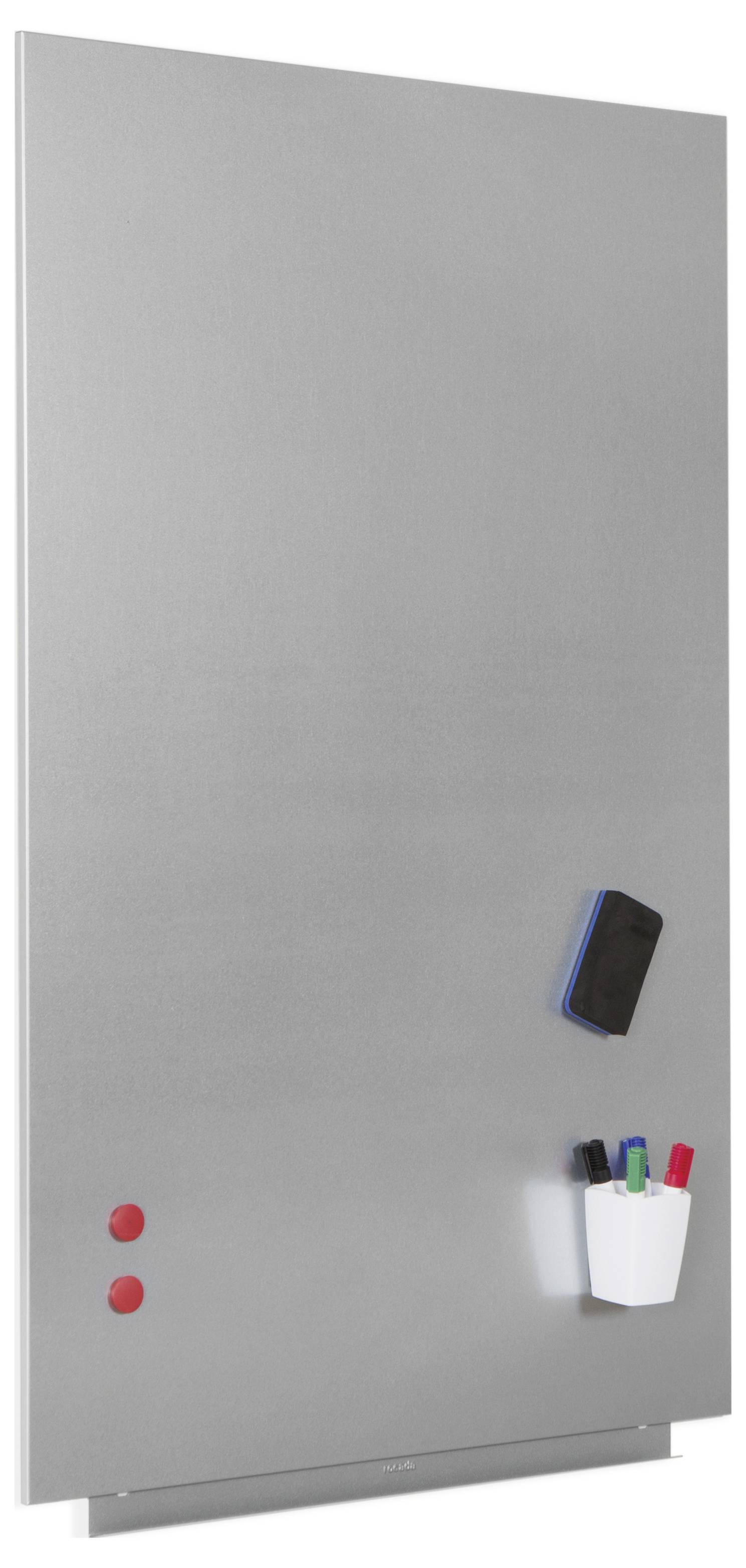 Rocada Whiteboard 6520PRO-9006 (B x H) 115cm x 75cm Grau kunststoffbeschichtet Inkl. Ablageschale, Quer- oder Hochformat