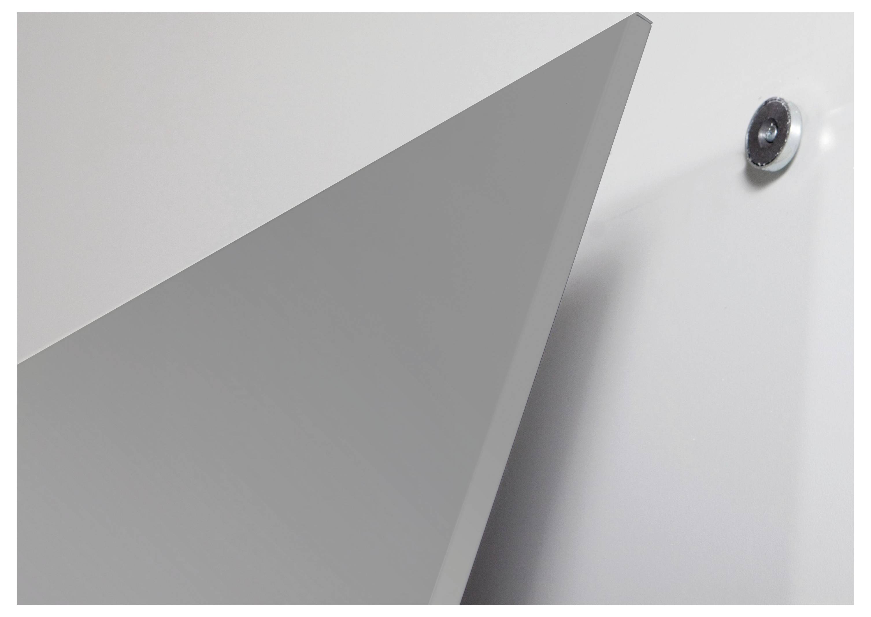 Rocada Whiteboard 6520PRO-9006 (B x H) 115cm x 75cm Grau kunststoffbeschichtet Inkl. Ablageschale, Quer- oder Hochformat