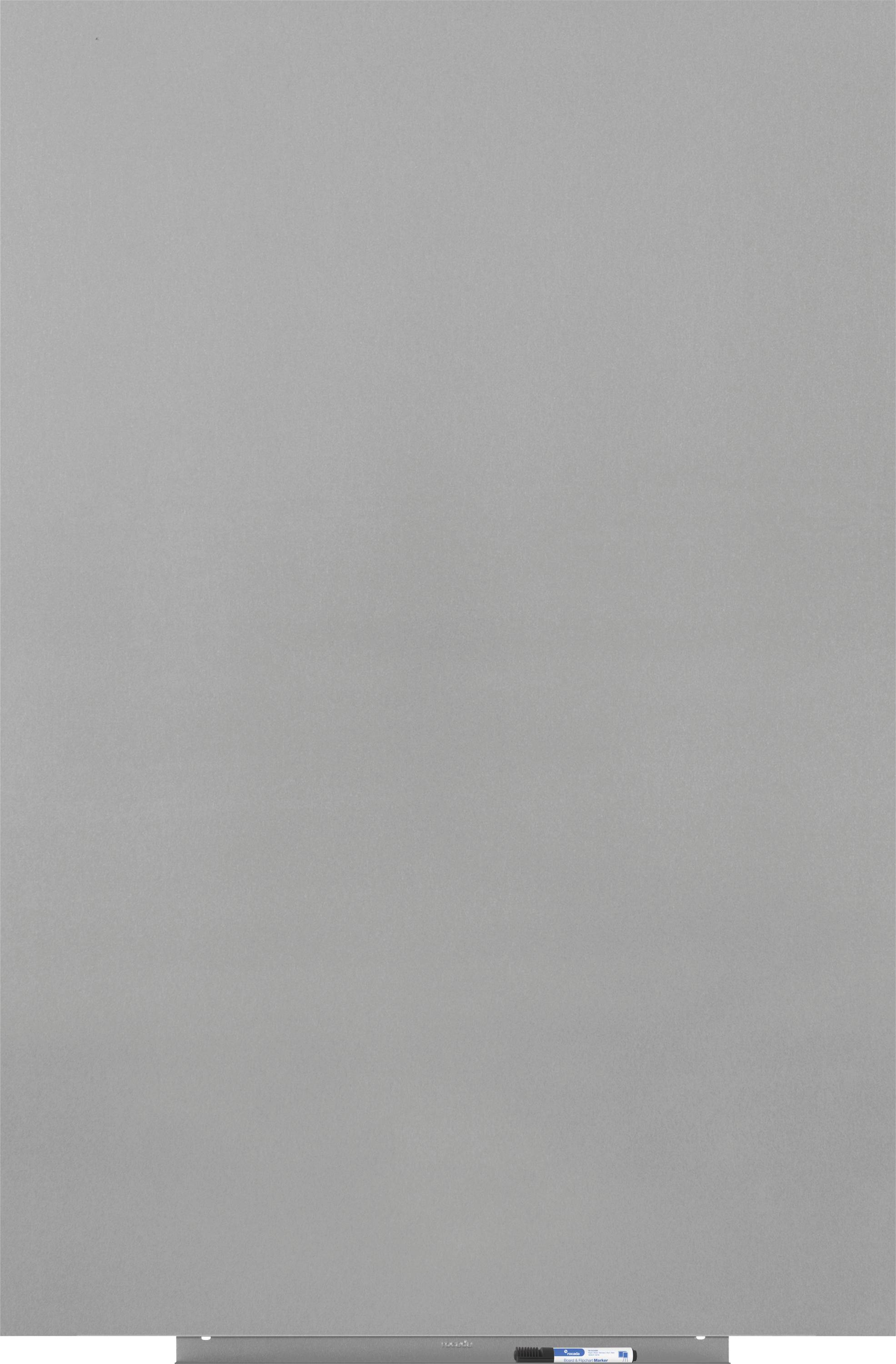 Rocada Whiteboard 6521PRO-9006 (B x H) 150cm x 100cm Grau kunststoffbeschichtet Inkl. Ablageschale, Quer- oder Hochformat