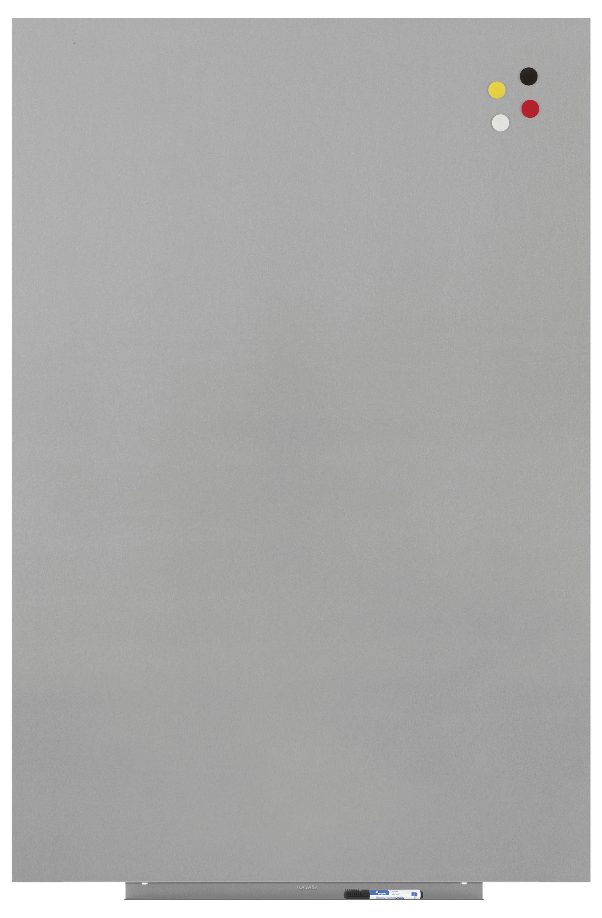 Rocada Whiteboard 6521PRO-9006 (B x H) 150cm x 100cm Grau kunststoffbeschichtet Inkl. Ablageschale, Quer- oder Hochformat