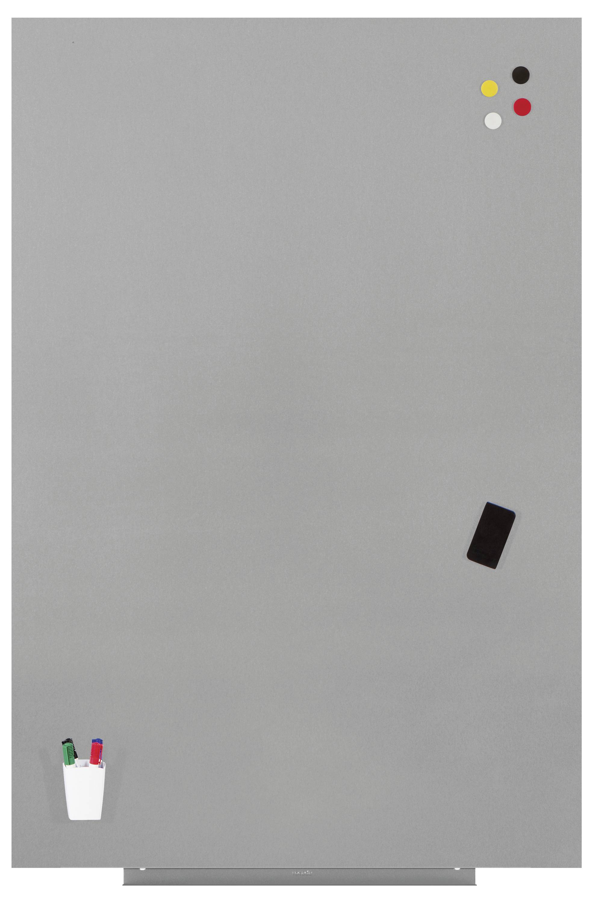 Rocada Whiteboard 6521PRO-9006 (B x H) 150cm x 100cm Grau kunststoffbeschichtet Inkl. Ablageschale, Quer- oder Hochformat