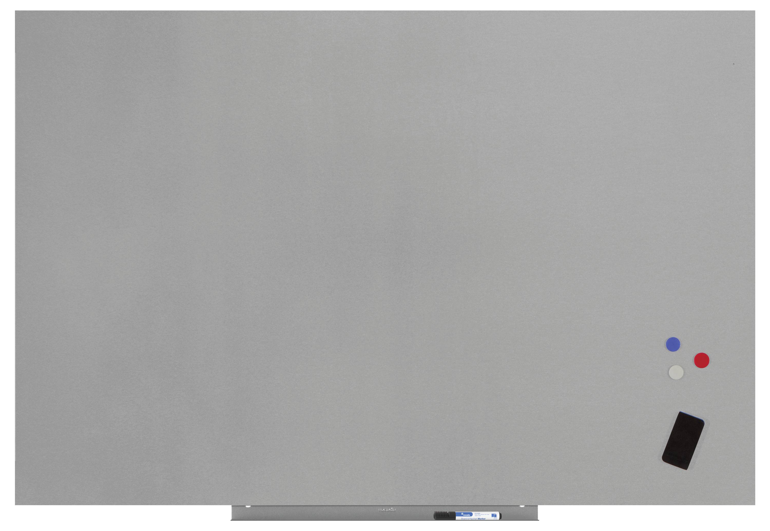 Rocada Whiteboard 6521PRO-9006 (B x H) 150cm x 100cm Grau kunststoffbeschichtet Inkl. Ablageschale, Quer- oder Hochformat