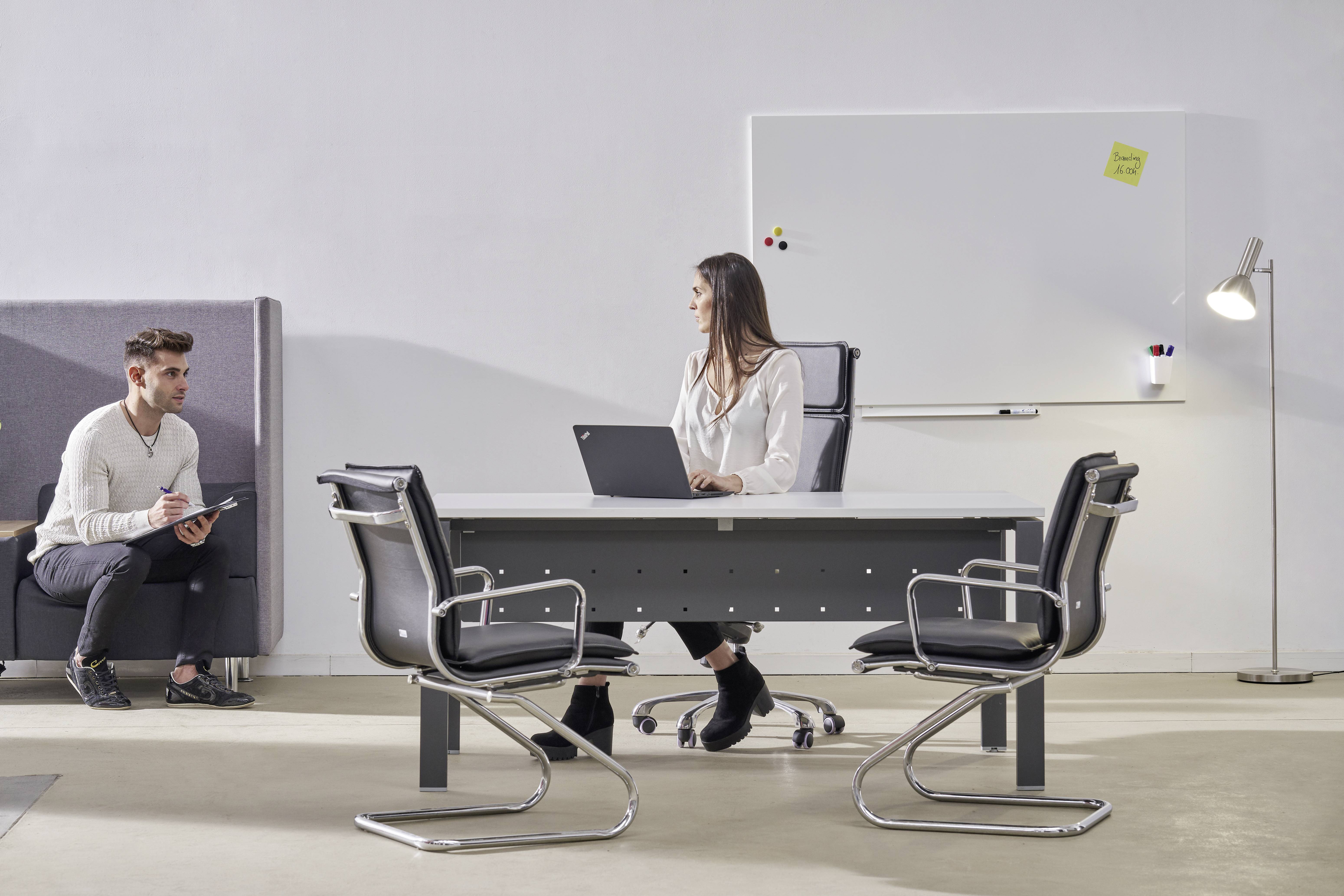 Rocada Whiteboard 6525PRO (B x H) 100cm x 100cm Weiß (RAL 9003) kunststoffbeschichtet Inkl. Ablageschale, Quer- oder Hochformat