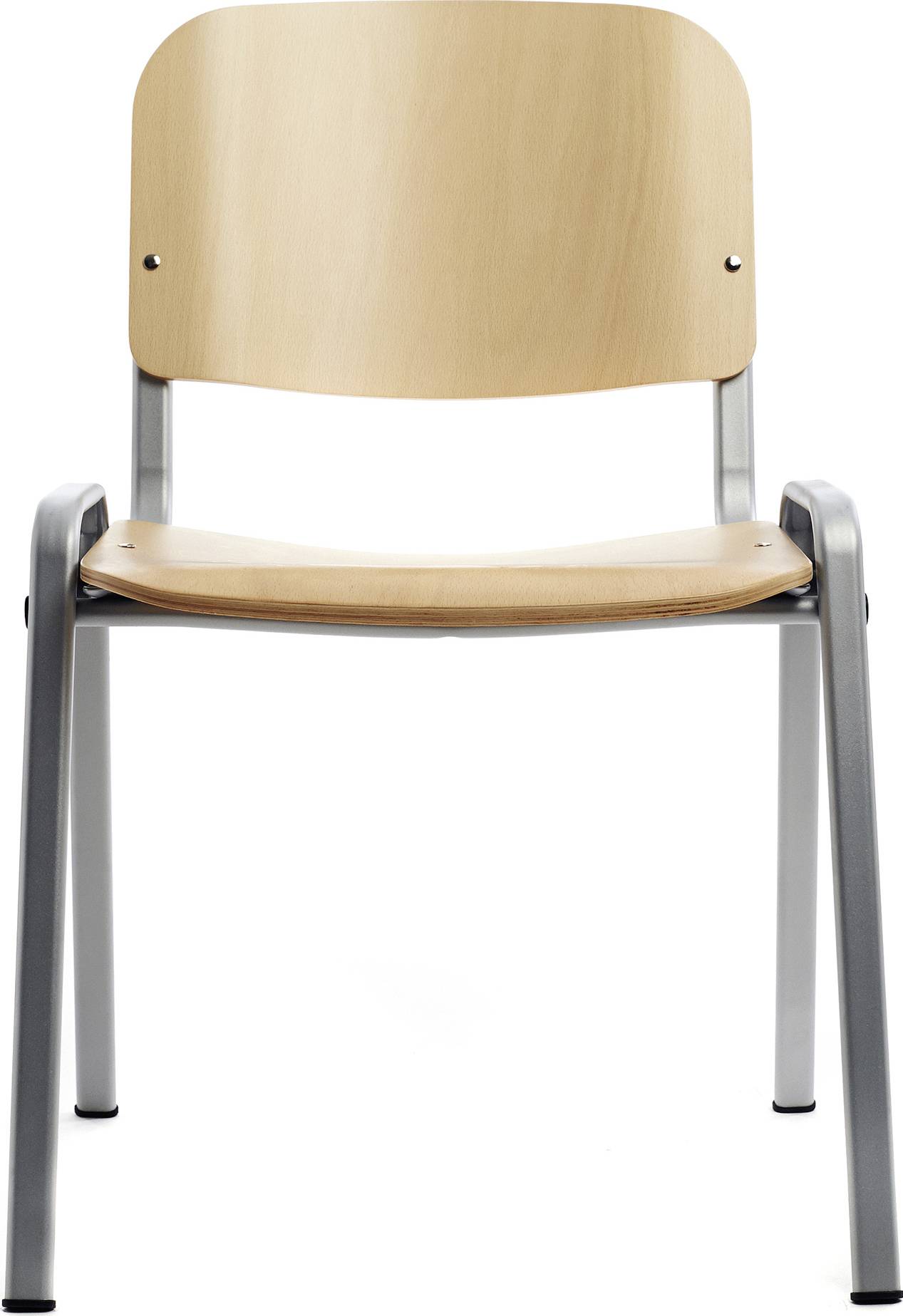 Rocada Besucherstuhl 974VE Grau, Holz (hell) R974182 4St.