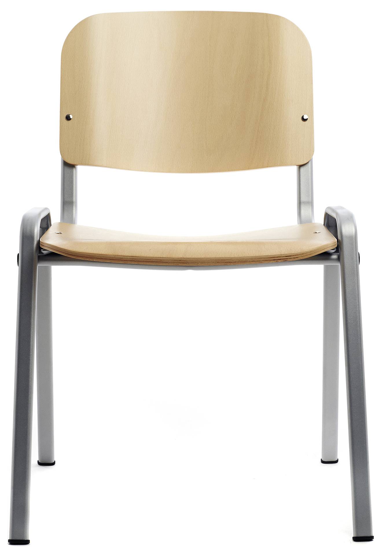 Rocada Besucherstuhl 974VE Grau, Holz (hell) R974182 4St.