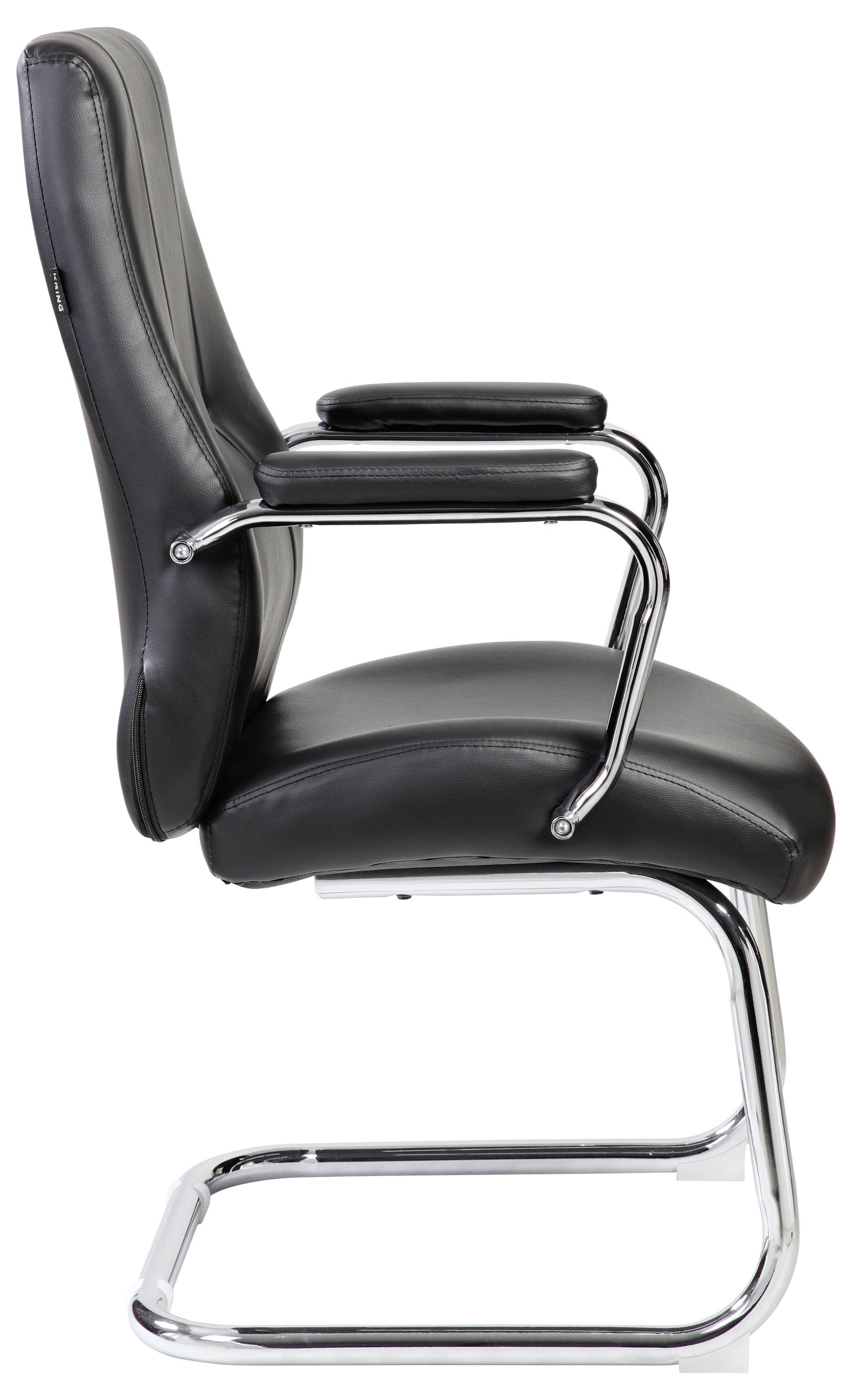 Rocada Besucherstuhl 985V22 Schwarz, Chrom R985290 1St.