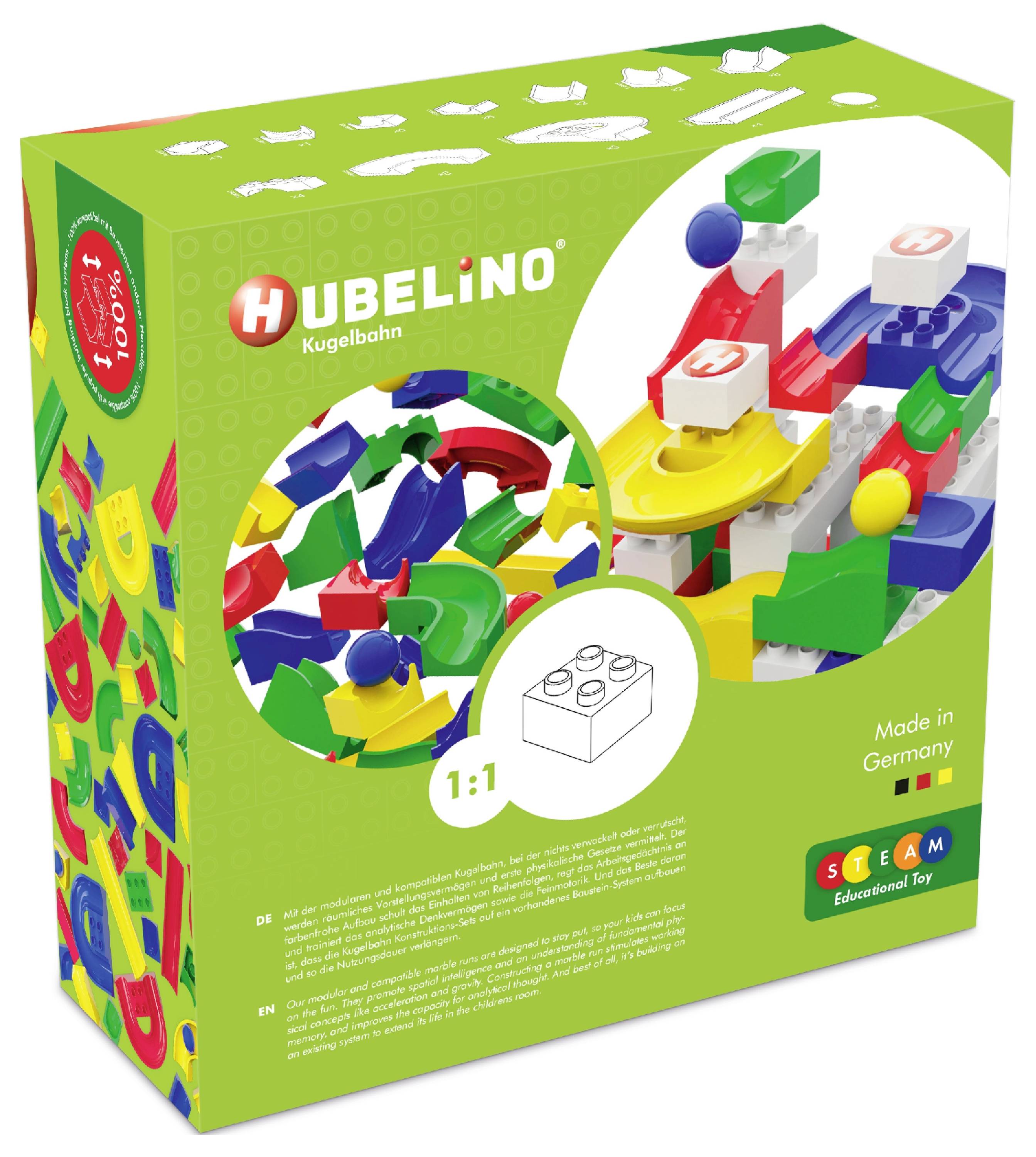 Hubelino Bahnelemente 55-teilig Konstruktions-Set