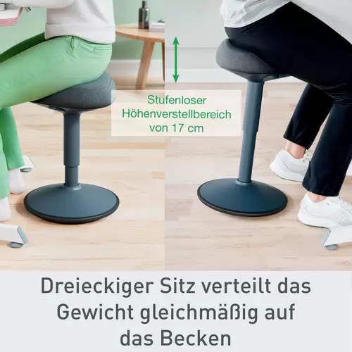 Leitz Sitzhocker Dunkelgrau 65440089 Leitz Sitzhocker Dunkelgrau 65440089