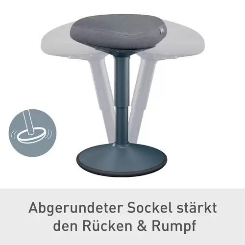 Leitz Sitzhocker Dunkelgrau 65440089 Leitz Sitzhocker Dunkelgrau 65440089