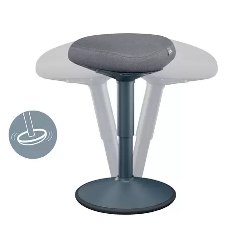 Leitz Sitzhocker Dunkelgrau 65440089 Leitz Sitzhocker Dunkelgrau 65440089