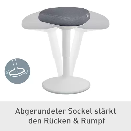 Leitz Sitzhocker Hellgrau 65440085 Leitz Sitzhocker Hellgrau 65440085