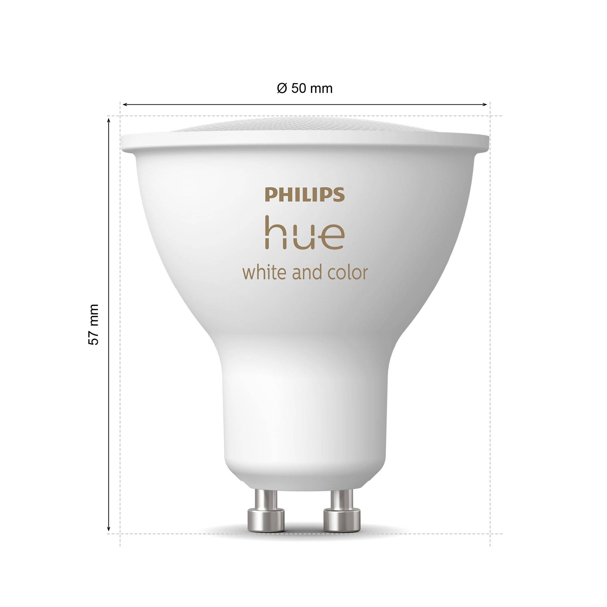 Philips Hue LED-Leuchtmittel 25450300 EEK: E (A - G) HueWCA GU10 RGB