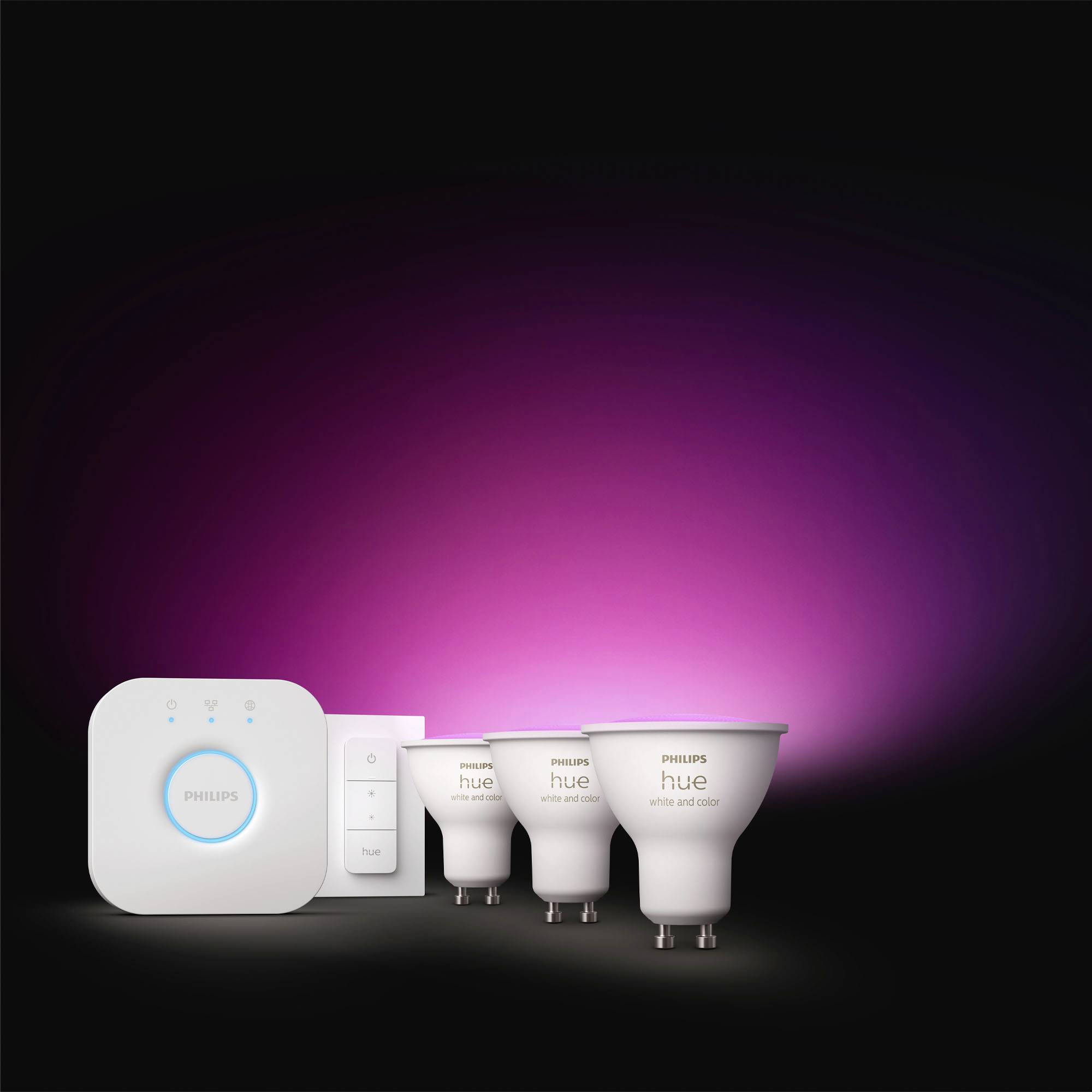 Philips Hue LED-Leuchtmittel 25450300 EEK: E (A - G) HueWCA GU10 RGB