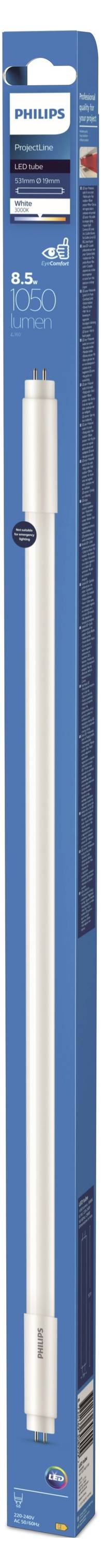 Philips LED LED-Röhre EEK: E (A - G) G5 Röhrenform T5 KVG 8.5W Warmweiß (Ø x L) 19mm x 531mm 1St.