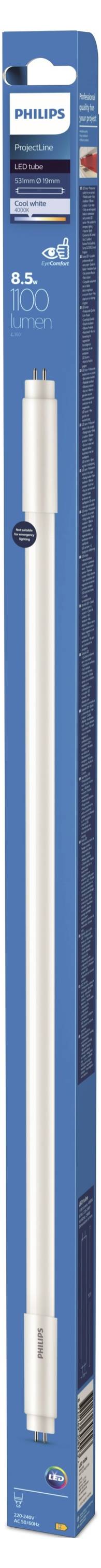 Philips LED LED-Röhre EEK: E (A - G) G5 Röhrenform T5 KVG 8.5W Neutralweiß (Ø x L) 19mm x 531mm 1St.