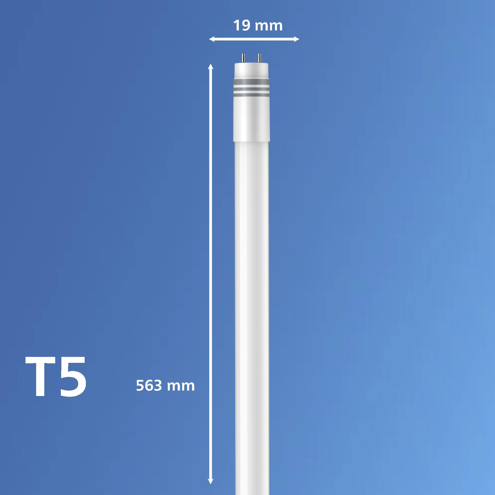 Philips LED LED-Röhre EEK: E (A - G) G5 Röhrenform T5 EVG 7.1W Warmweiß (Ø x L) 19mm x 563mm 1St.