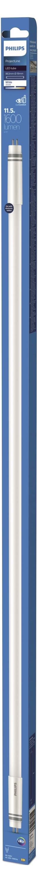 Philips LED LED-Röhre EEK: E (A - G) G5 Röhrenform T5 EVG 11.5W Warmweiß (Ø x L) 19mm x 863mm 1St.