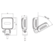 WAS Rückfahrscheinwerfer 12 V/DC, 24 V/DC, 36 V/DC, 48 V/DC, 70 V/DC W263 2172 W263 Breite Nahfeldausleuchtung (B x H x T) 76 WAS Rückfahrscheinwerfer 12 V/DC, 24 V/DC, 36 V/DC, 48 V/DC, 70 V/DC W263 2172 W263 Breite Nahfeldausleuchtung (B x H x T) 76