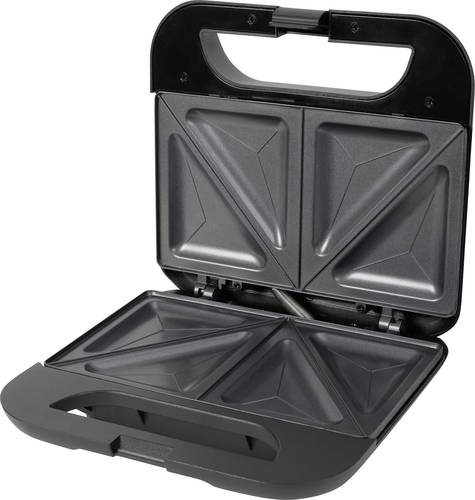 Silva Homeline ST 2000 Sandwichmaker Cool-Touch-Gehäuse, Antihaftbeschichtung, Kontrollleuchte Schw