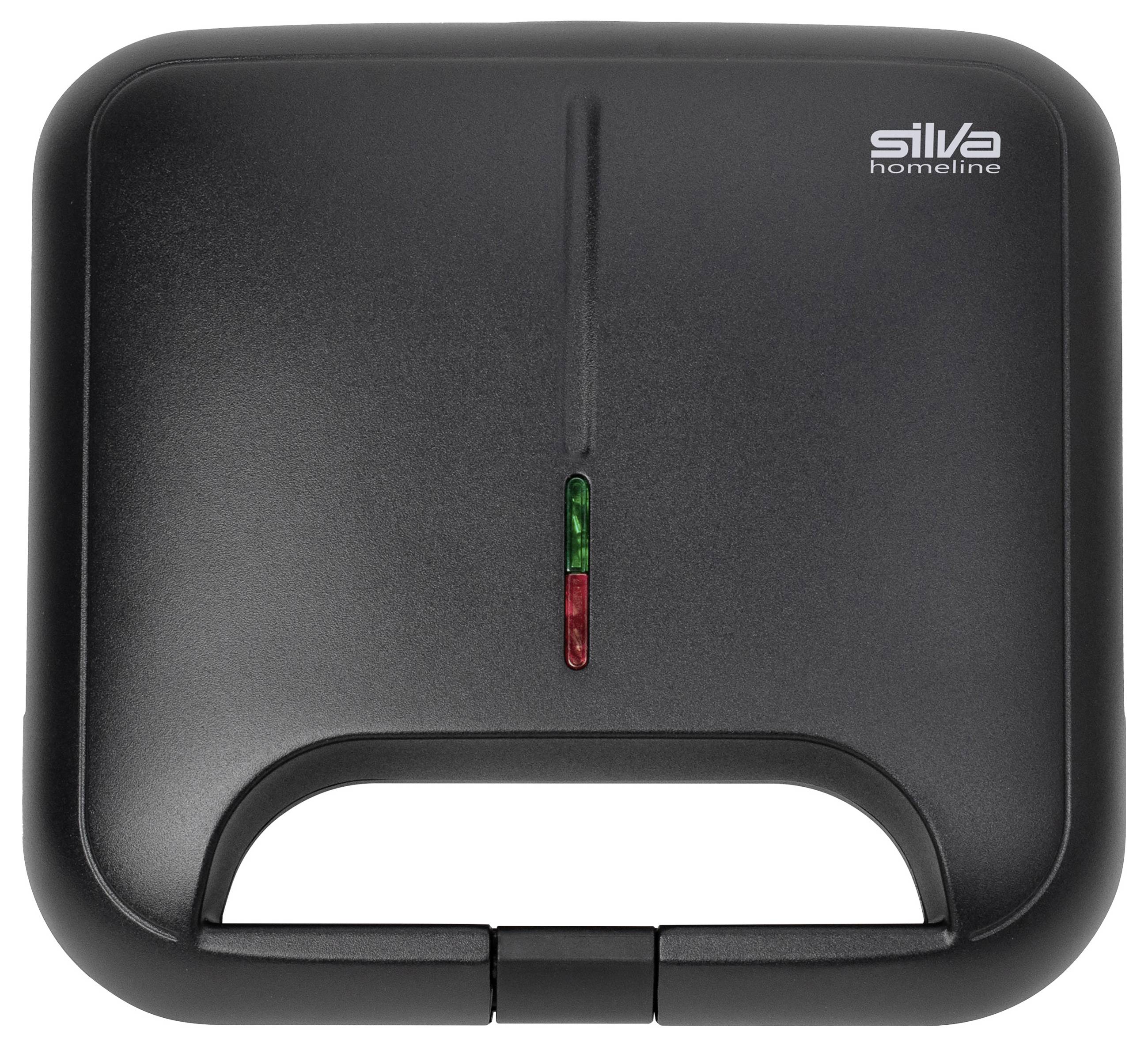 Silva Homeline ST 2000 Sandwichmaker Cool-Touch-Gehäuse, Antihaftbeschichtung, Kontrollleuchte Schwarz