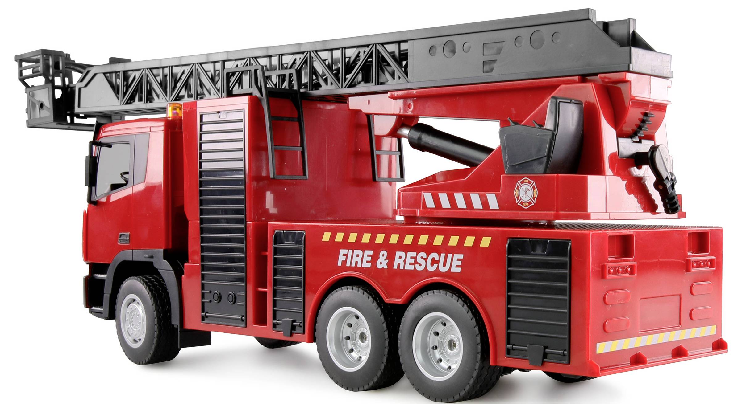 Amewi Feuerwehr Drehleiter 1:18 RC Funktionsmodell Einsatzfahrzeug