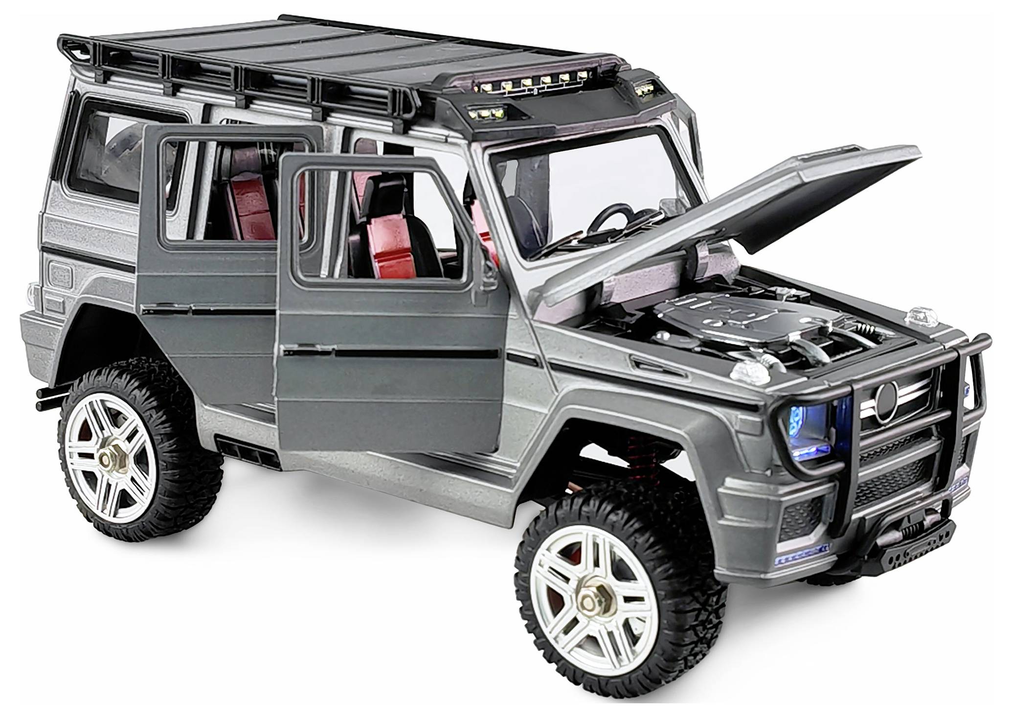Amewi BRX24 Metall Scale Brushed 1:24 RC Modellauto Elektro Crawler Allradantrieb (4WD) RtR 2,4GHz