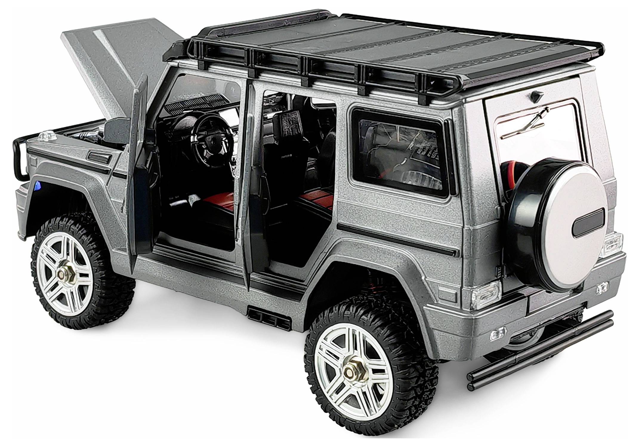 Amewi BRX24 Metall Scale Brushed 1:24 RC Modellauto Elektro Crawler Allradantrieb (4WD) RtR 2,4GHz