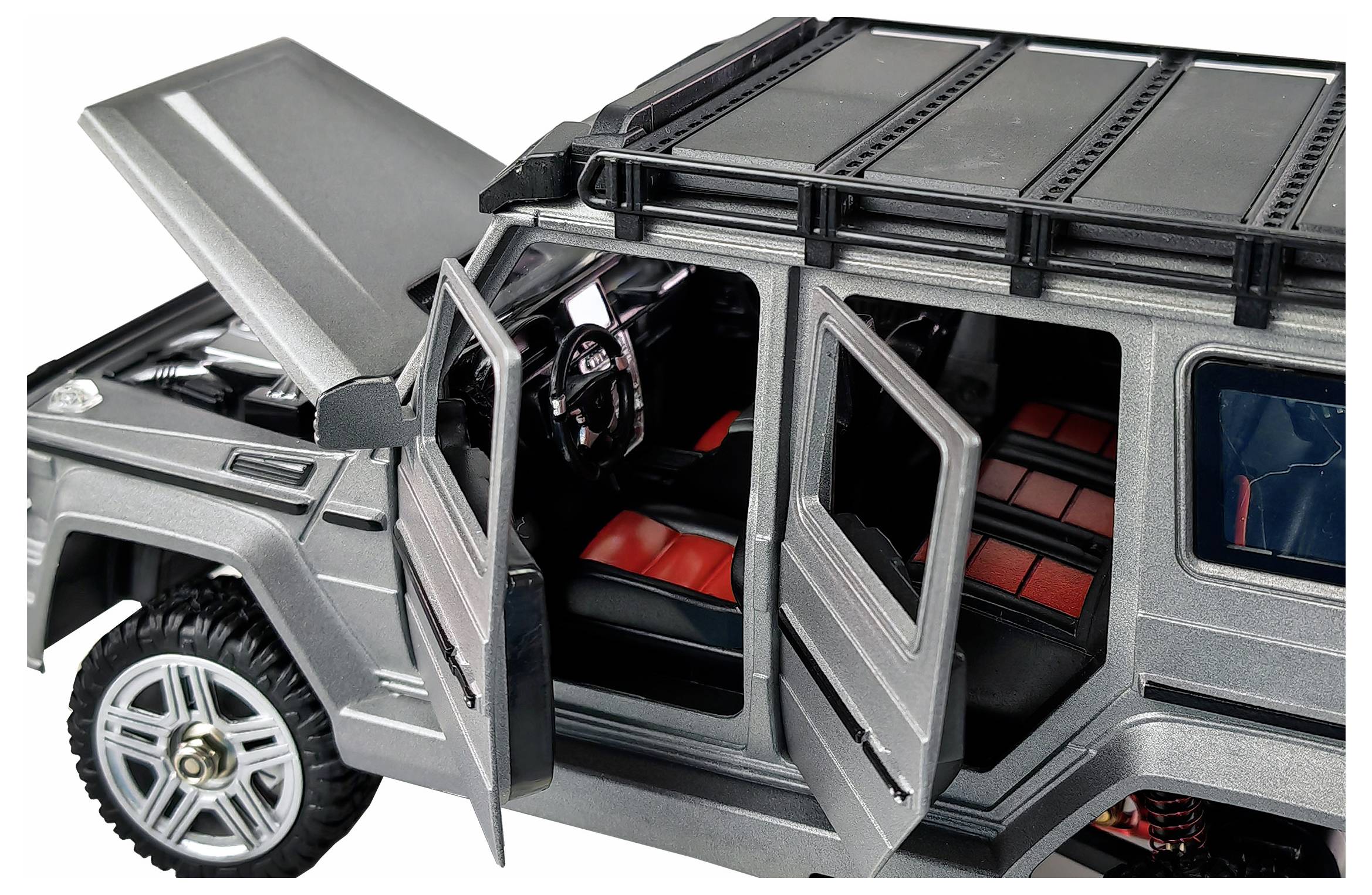 Amewi BRX24 Metall Scale Brushed 1:24 RC Modellauto Elektro Crawler Allradantrieb (4WD) RtR 2,4GHz