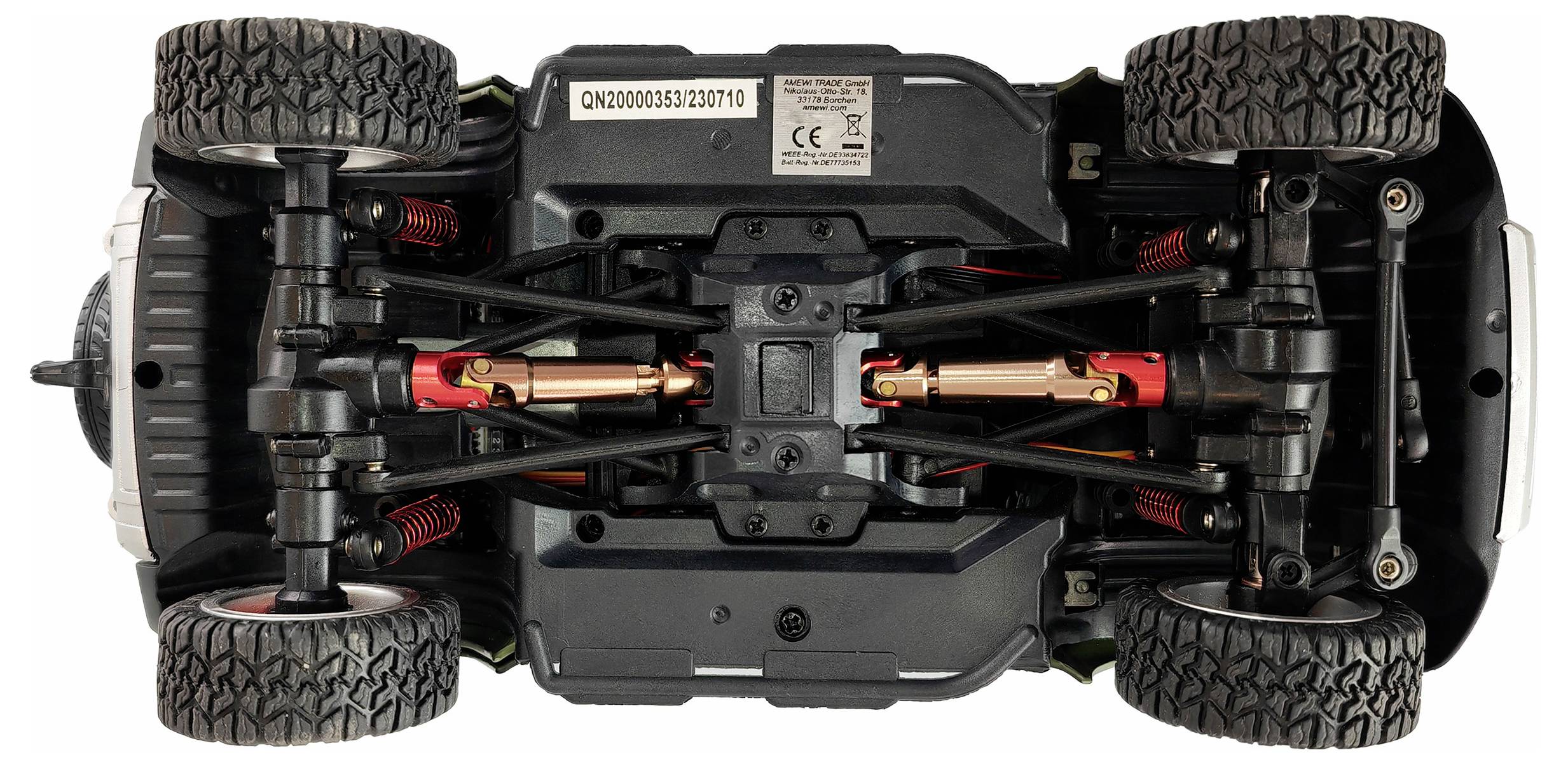 Amewi D110X24 Metall Scale Brushed 1:24 RC Modellauto Elektro Crawler Allradantrieb (4WD) RtR 2,4GHz