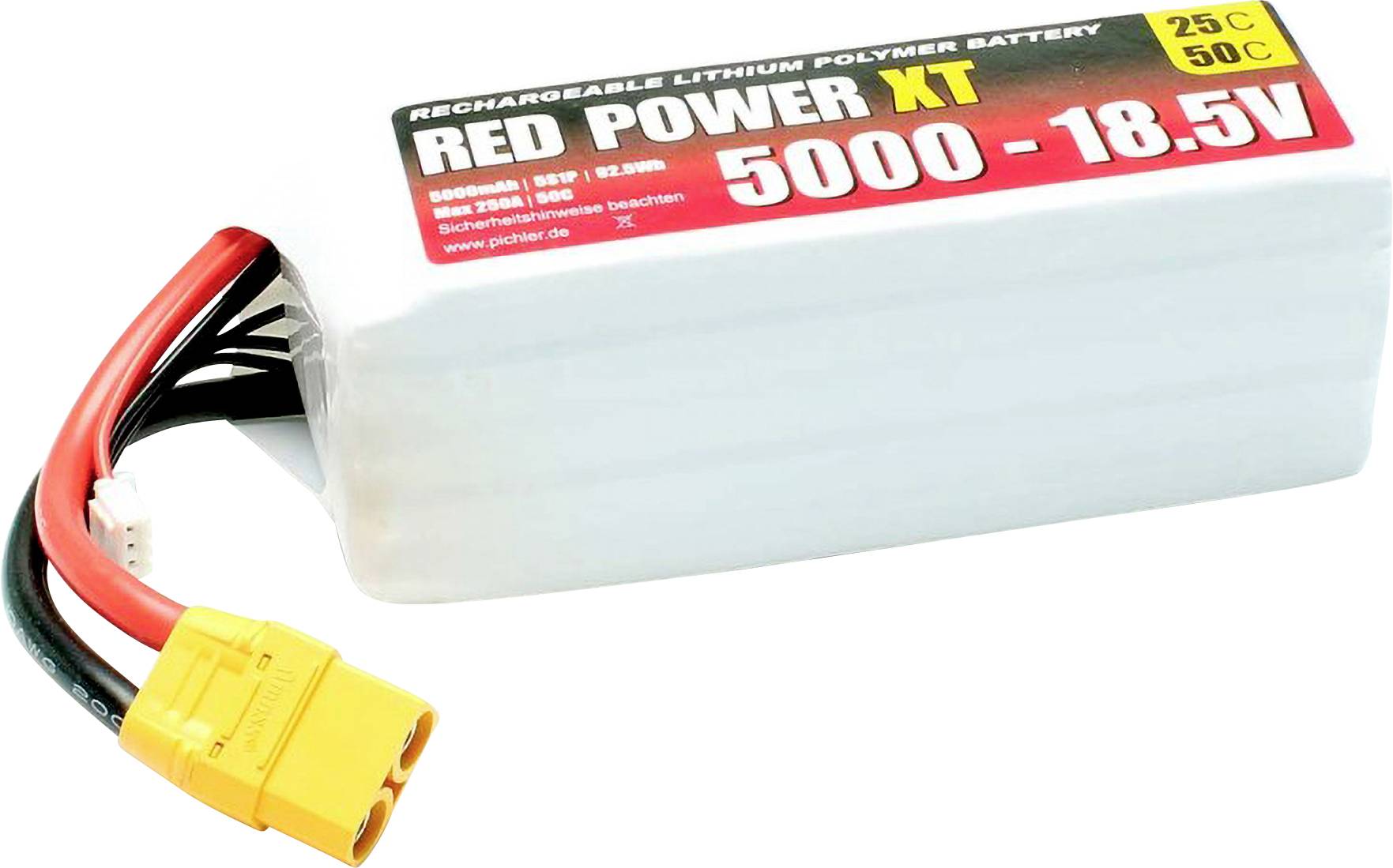 Red Power Modellbau-Akkupack (LiPo) 18.5V 5Ah 25 C Softcase XT90