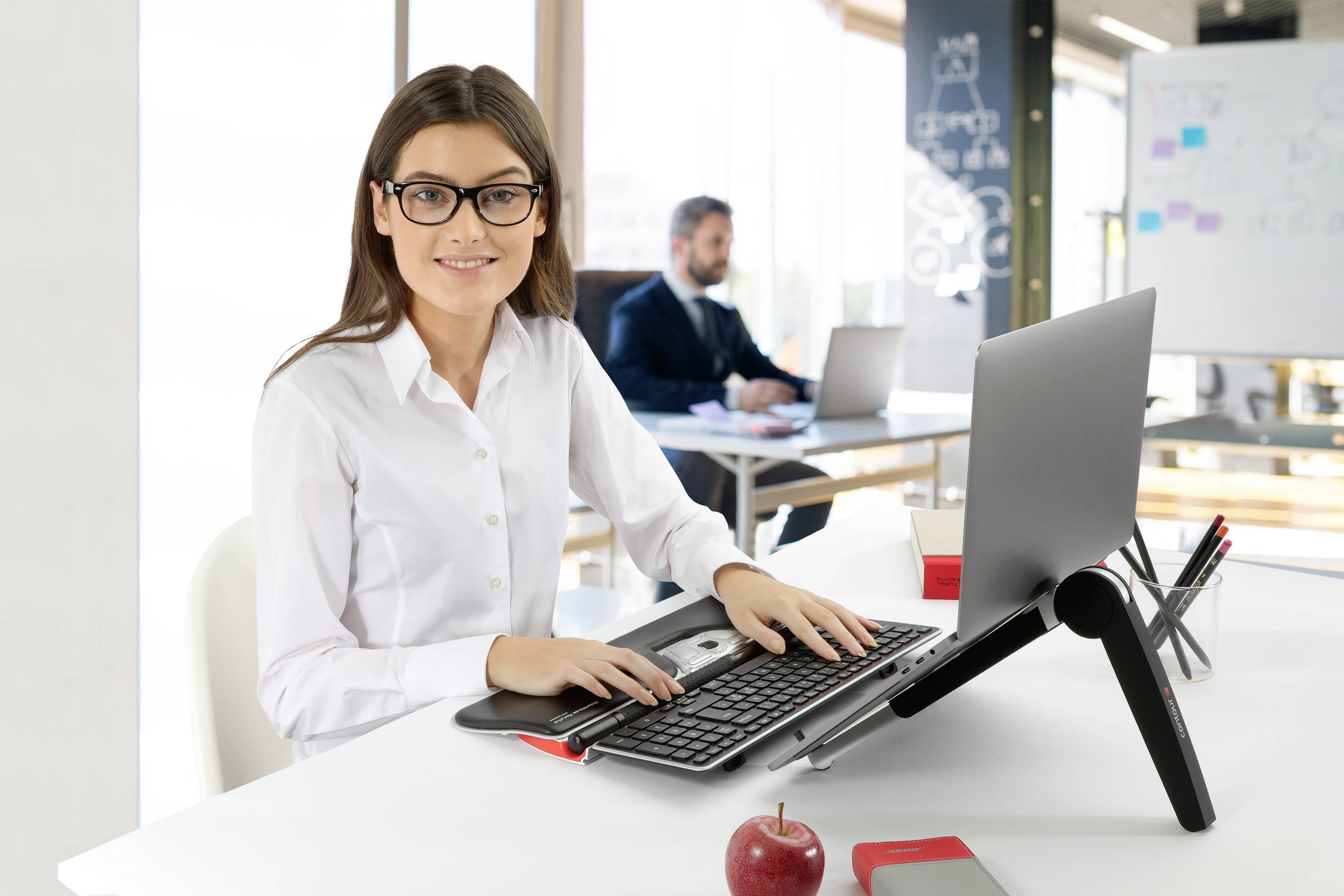 Contour Design Contour RollerMouse RED Plus wireless Tr Tastatur, Maus-Set Kabellos Schwarz 7 Tasten 2800 dpi