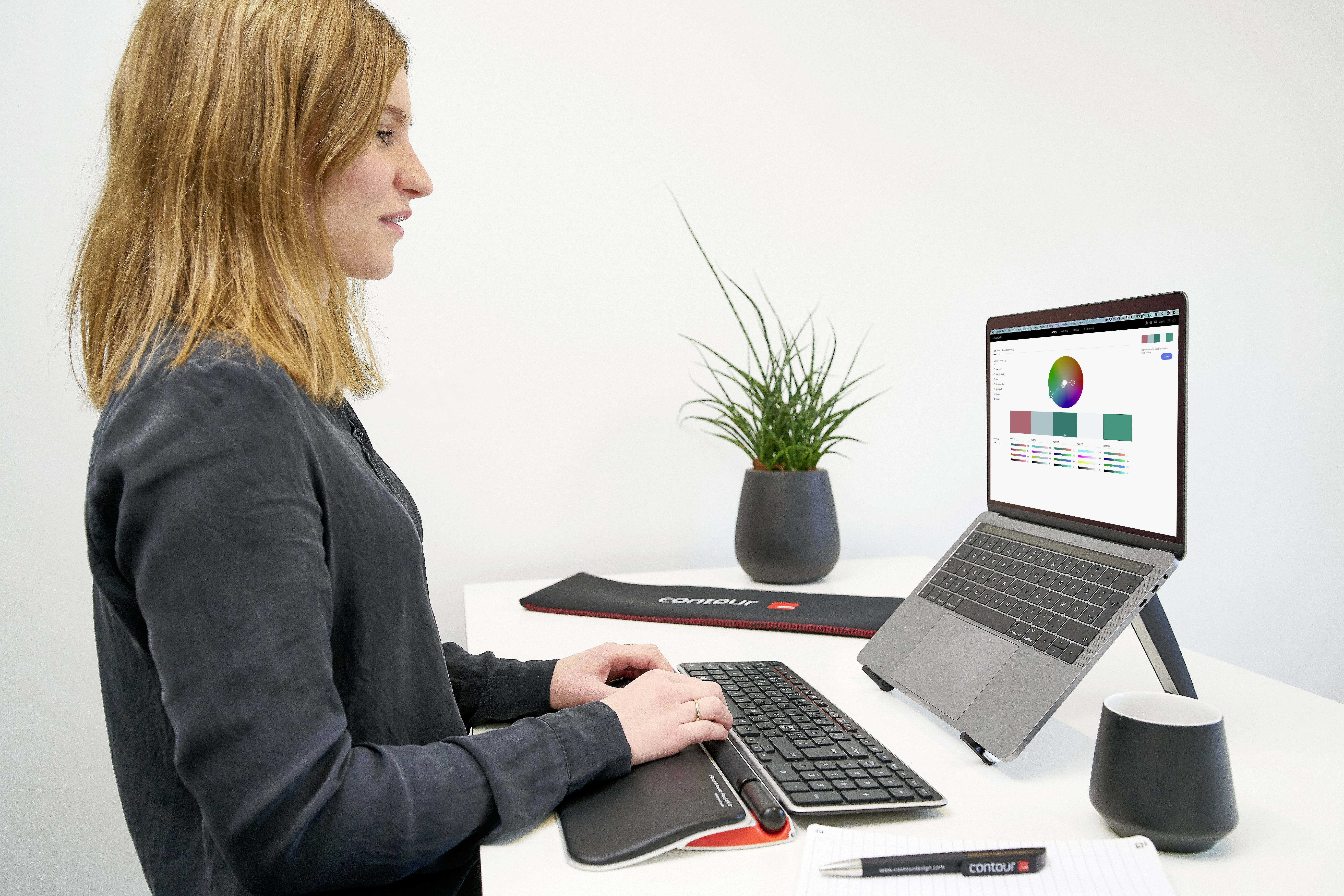 Contour Design Contour RollerMouse RED Plus wireless Tr Tastatur, Maus-Set Kabellos Schwarz 7 Tasten 2800 dpi