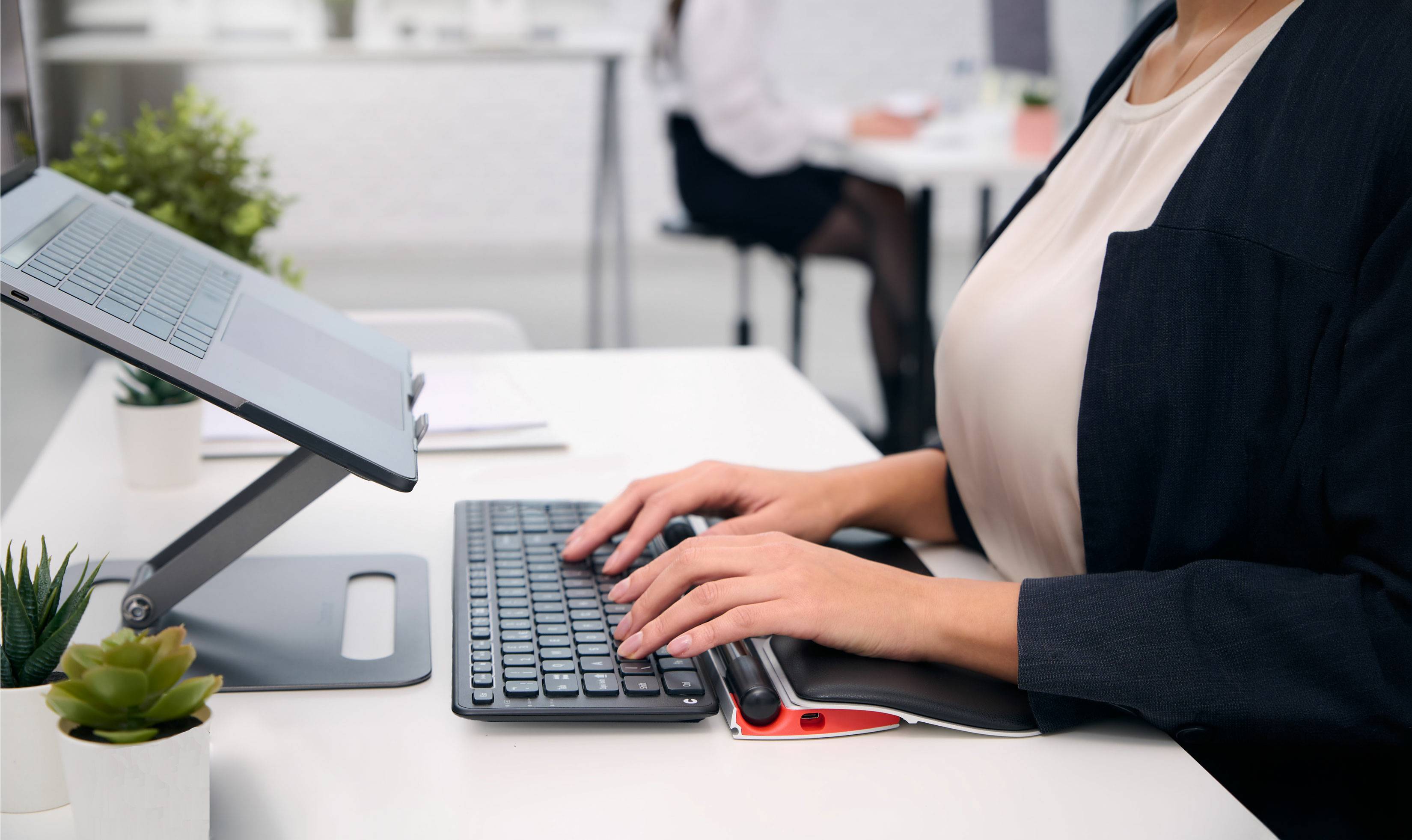 Contour Design RollerMouse RED Plus Thin Client Maus USB Schwarz, Silber 6 Tasten 2800 dpi