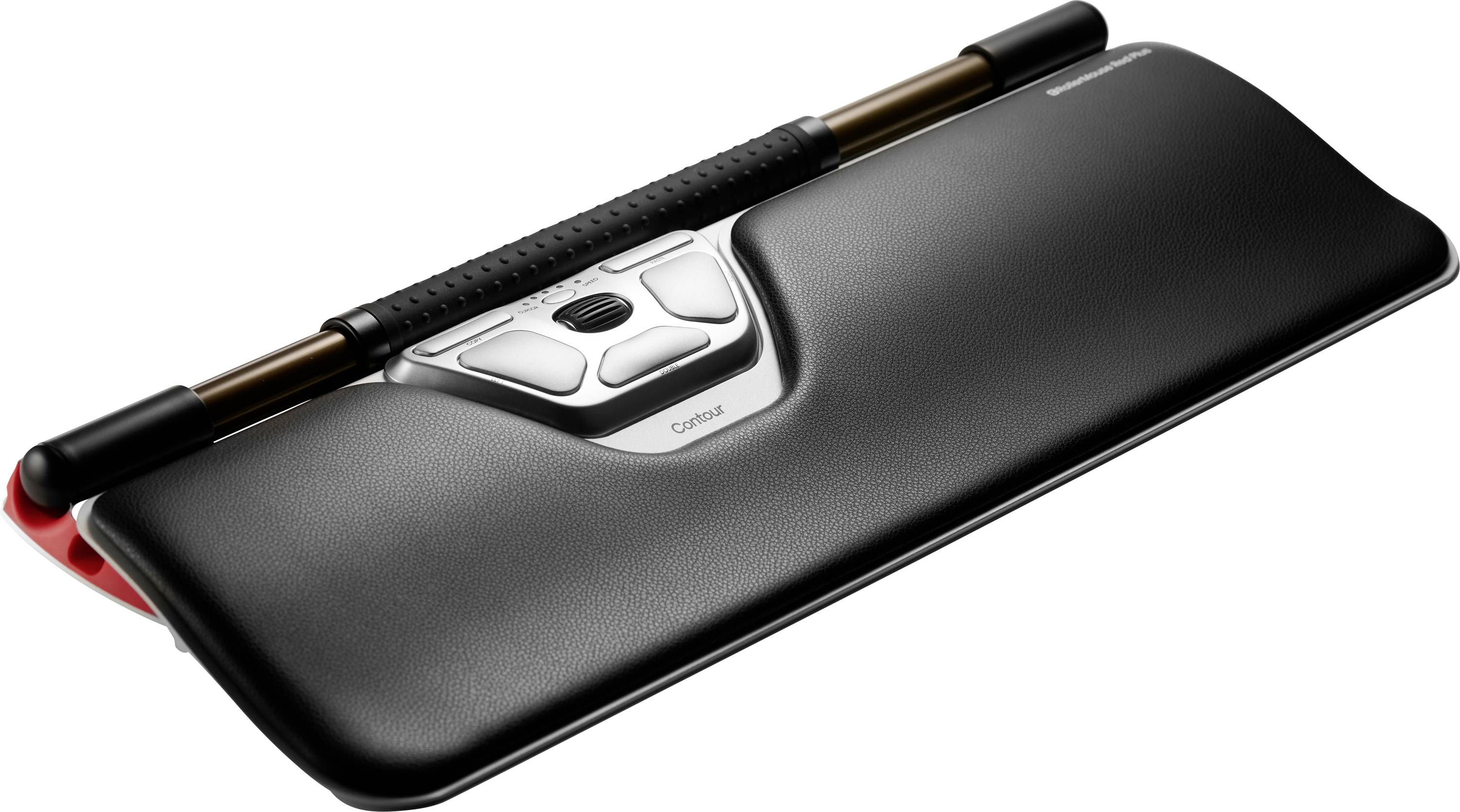 Contour Design RollerMouse RED Plus Thin Client Maus USB Schwarz, Silber 6 Tasten 2800 dpi