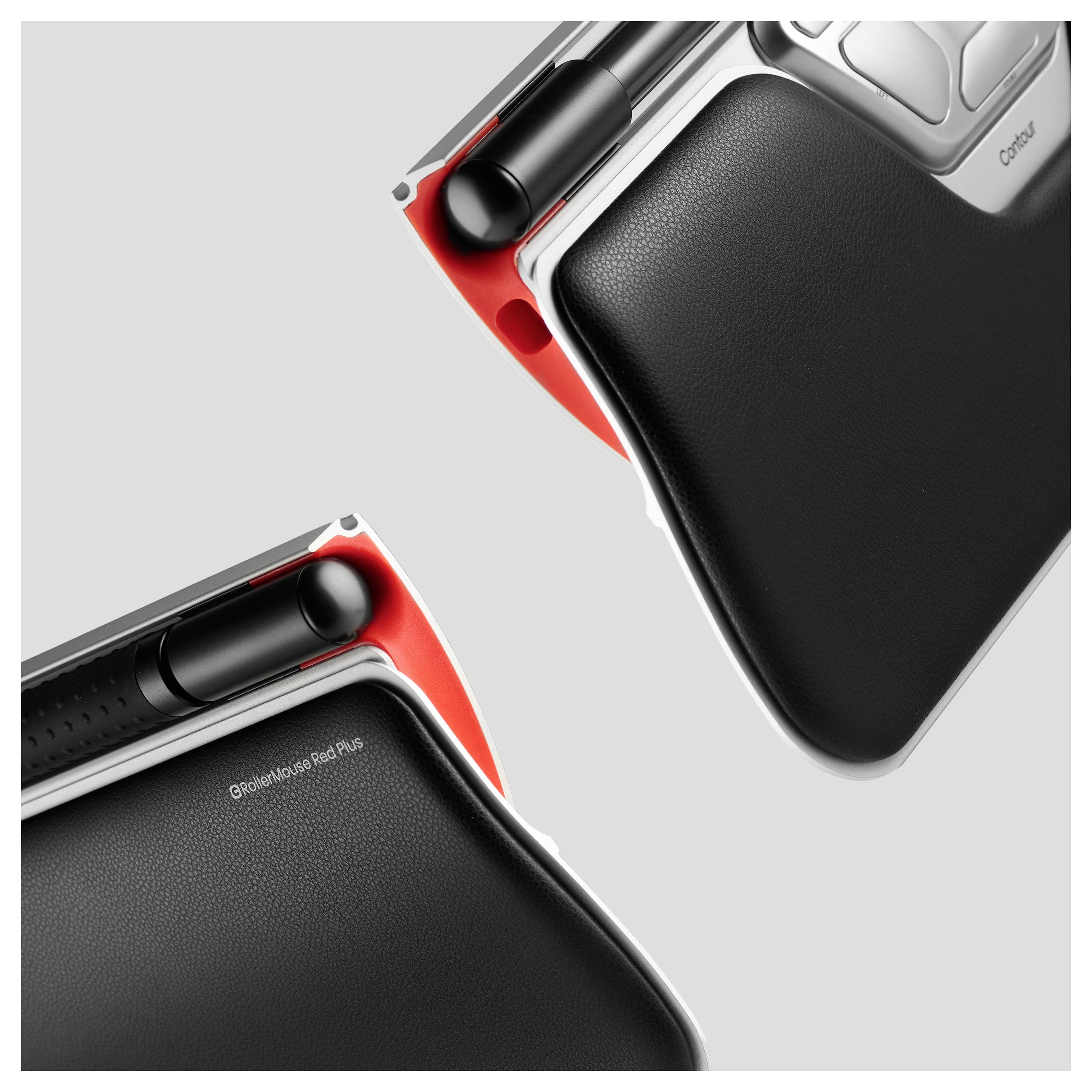 Contour Design RollerMouse RED Plus Thin Client Maus USB Schwarz, Silber 6 Tasten 2800 dpi