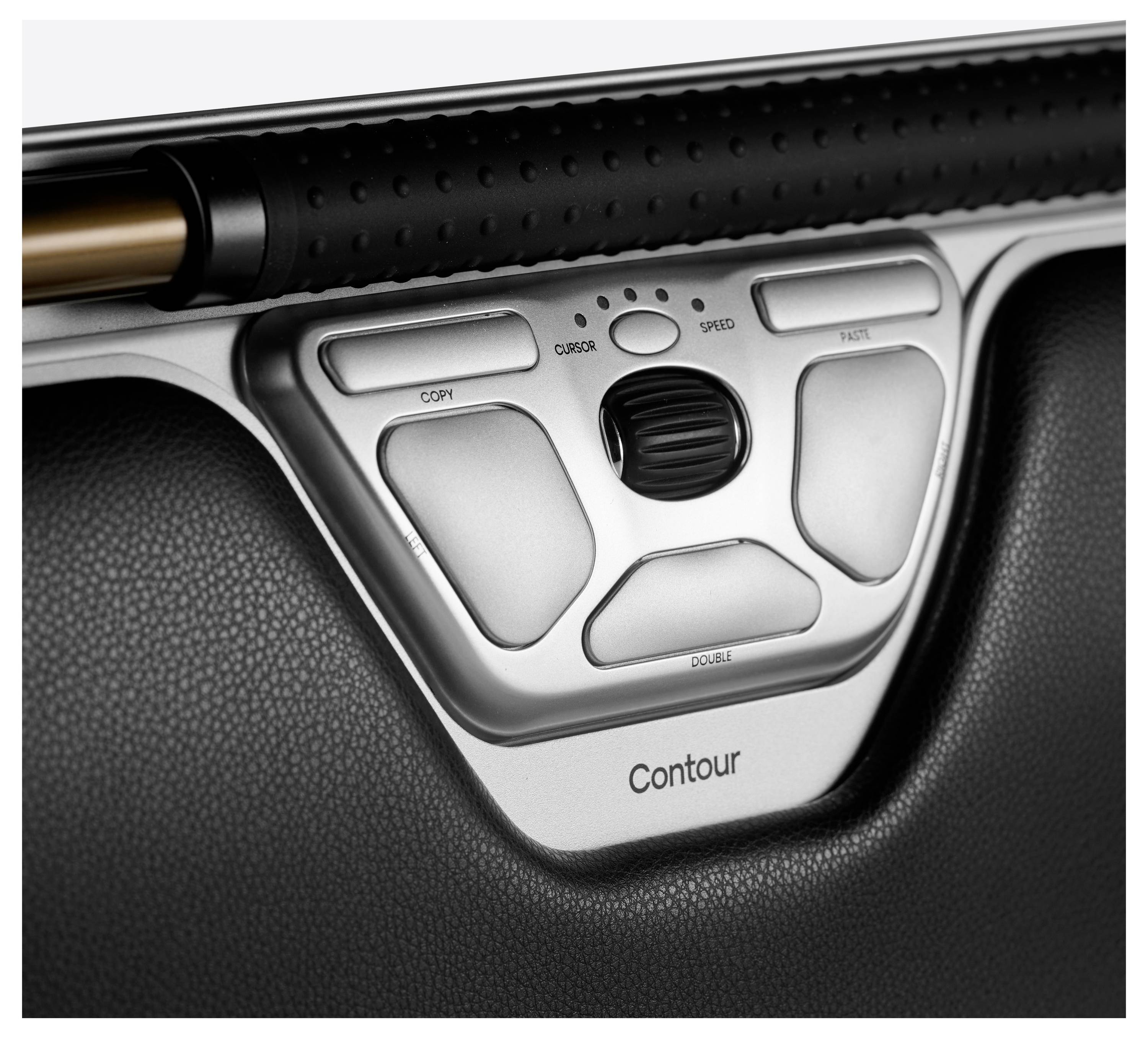 Contour Design RollerMouse RED Max + Armauflage Maus USB Schwarz, Silber 6 Tasten 2800 dpi Handballenauflage