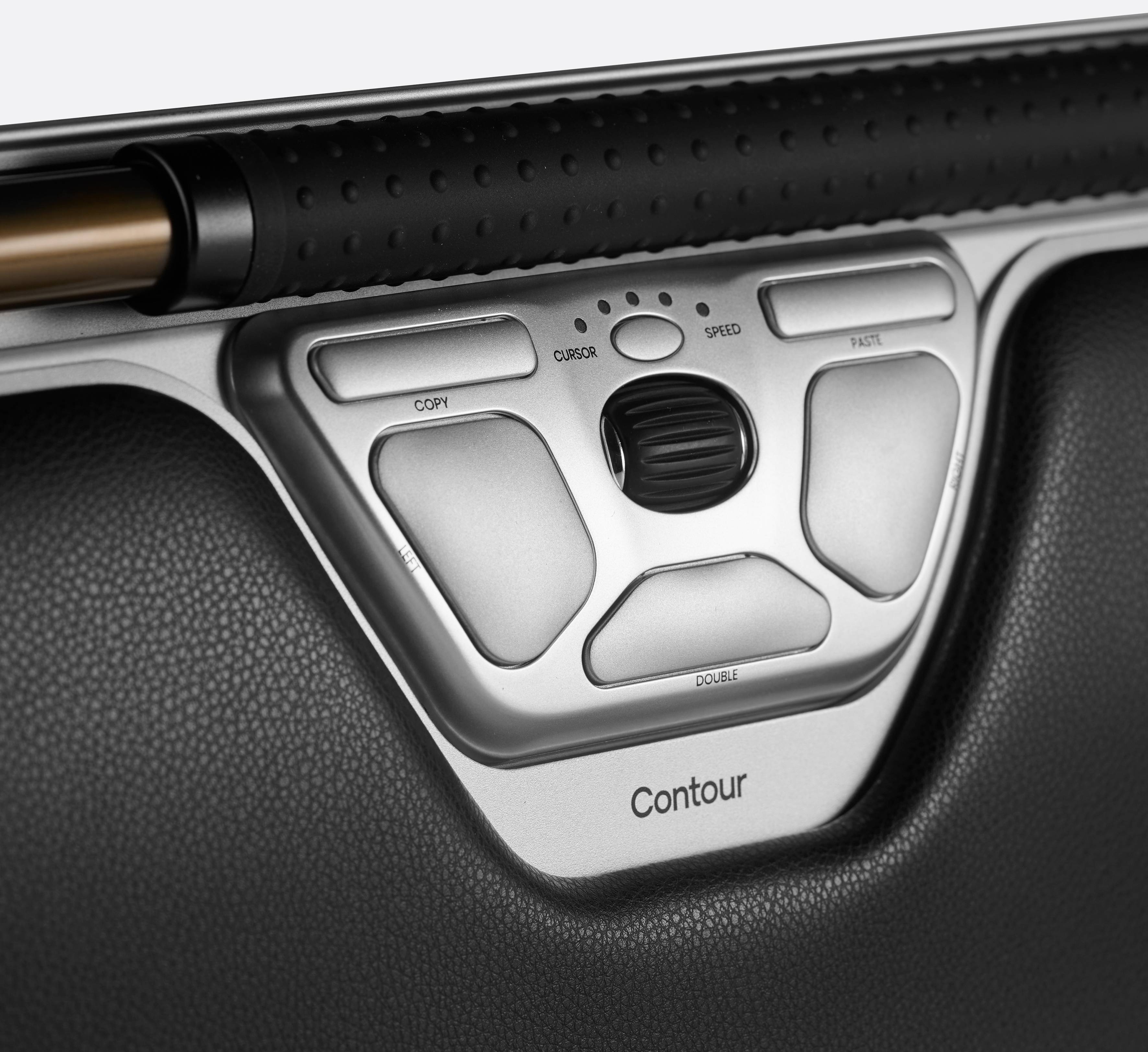 Contour Design RollerMouse RED Max + Armauflage Maus USB Schwarz, Silber 6 Tasten 2800 dpi Handballenauflage