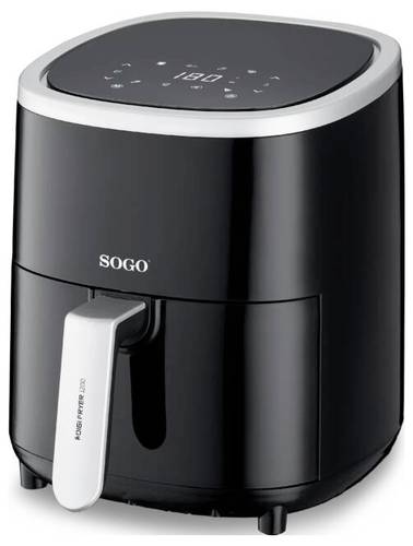 SOGO Human Technology FRE-SS-10865 Heißluft-Fritteuse 3.5 l 1200 W Schwarz, Silber